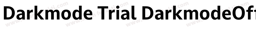 Darkmode Trial DarkmodeOff字体转换